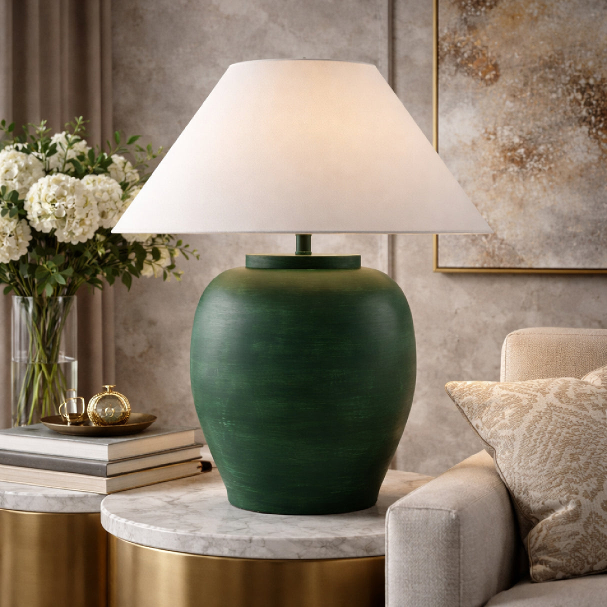 Modern European furniture - Cement Base Accent Floor Lamp - www.oroa.com | Oroa.com