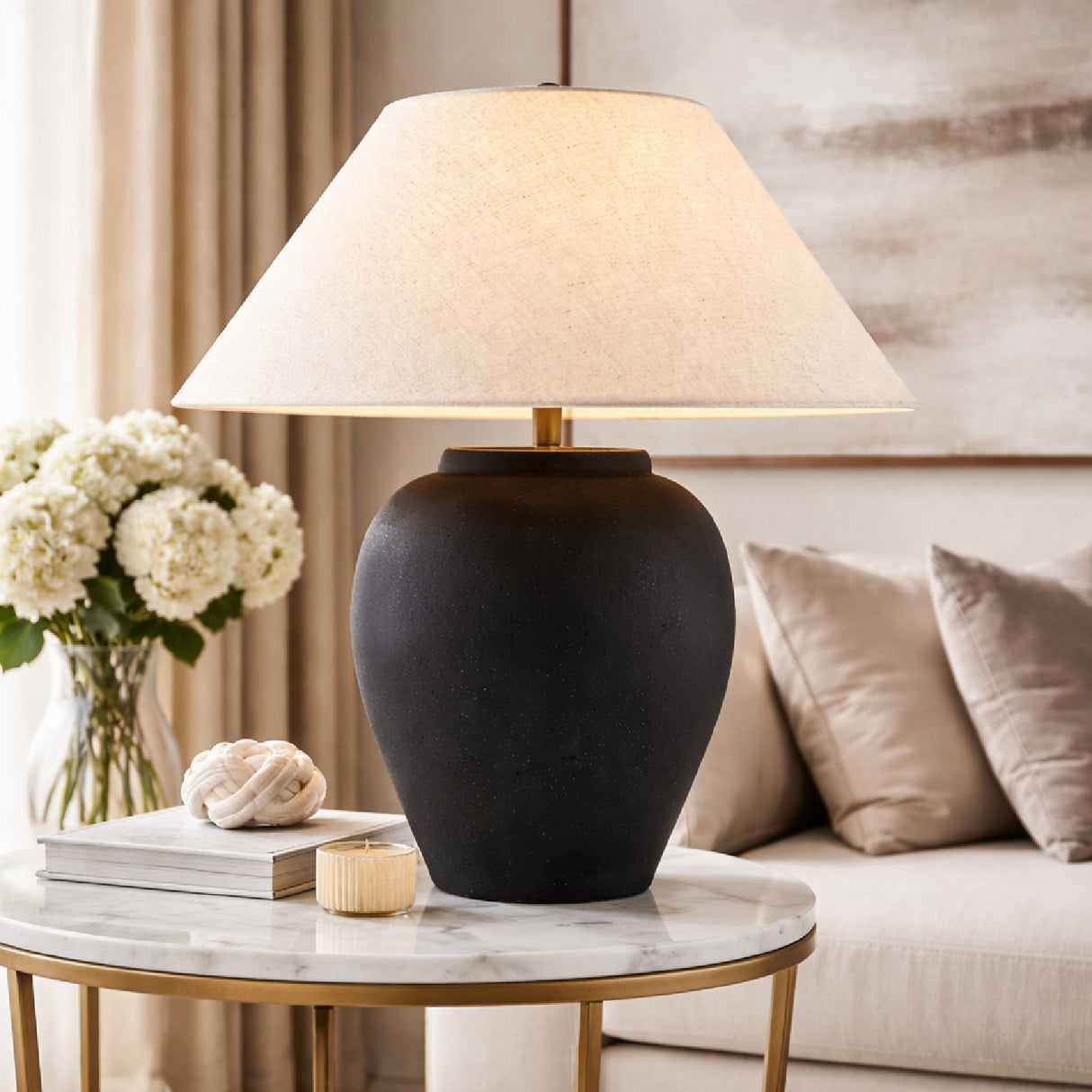 Modern European furniture - Cement Base Accent Floor Lamp - www.oroa.com | Oroa.com