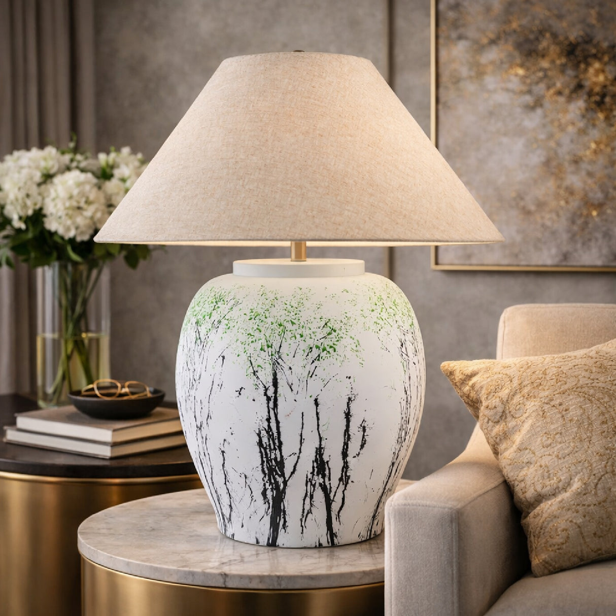 Modern European furniture - Cement Base Accent Floor Lamp - www.oroa.com | Oroa.com