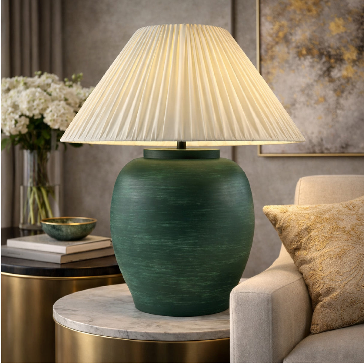 Modern European furniture - Cement Base Accent Floor Lamp - www.oroa.com | Oroa.com