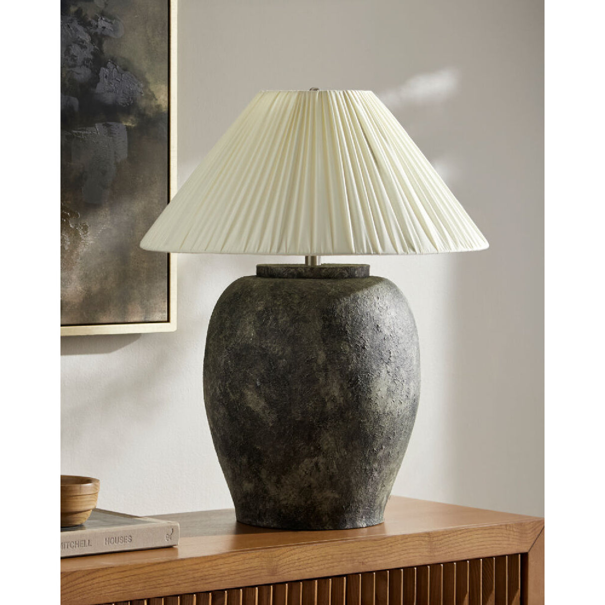 Modern European furniture - Cement Base Accent Floor Lamp - www.oroa.com | Oroa.com