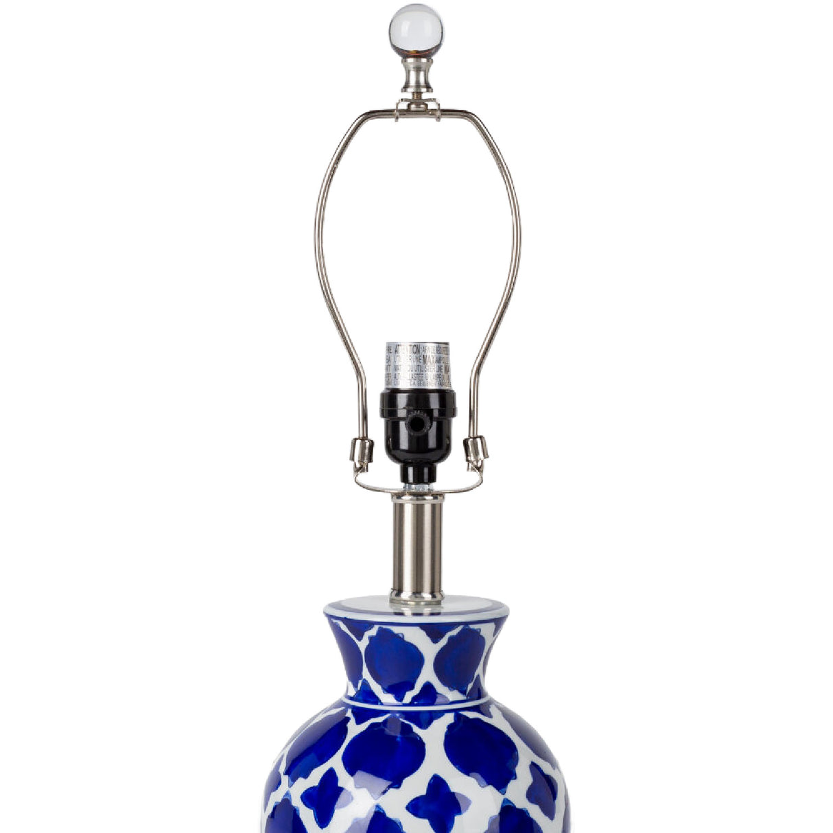 Modern European furniture - Blue Patterned Ceramic Table Lamp - www.oroa.com | Oroa.com