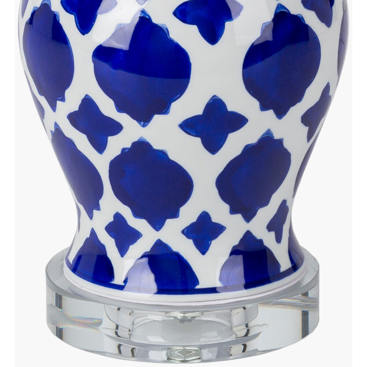Modern European furniture - Blue Patterned Ceramic Table Lamp - www.oroa.com | Oroa.com