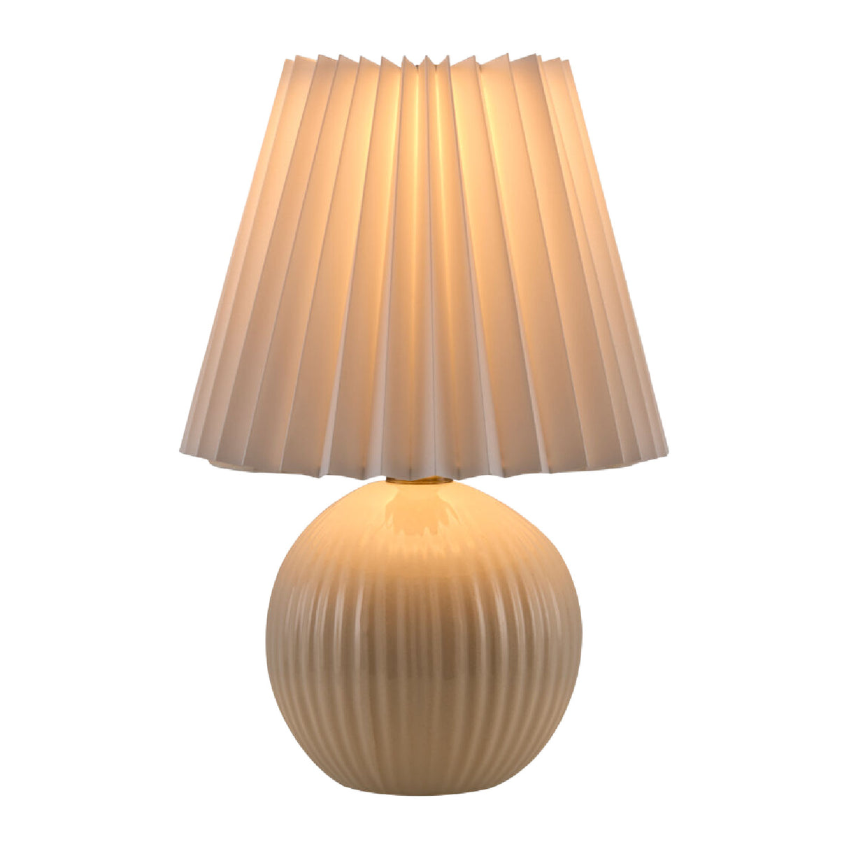 Pleated Linen Ceramic Table Lamp | Oroa.com