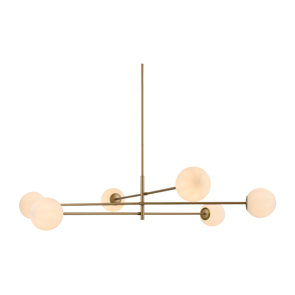 White Glass Sputnik Chandelier | Oroa.com