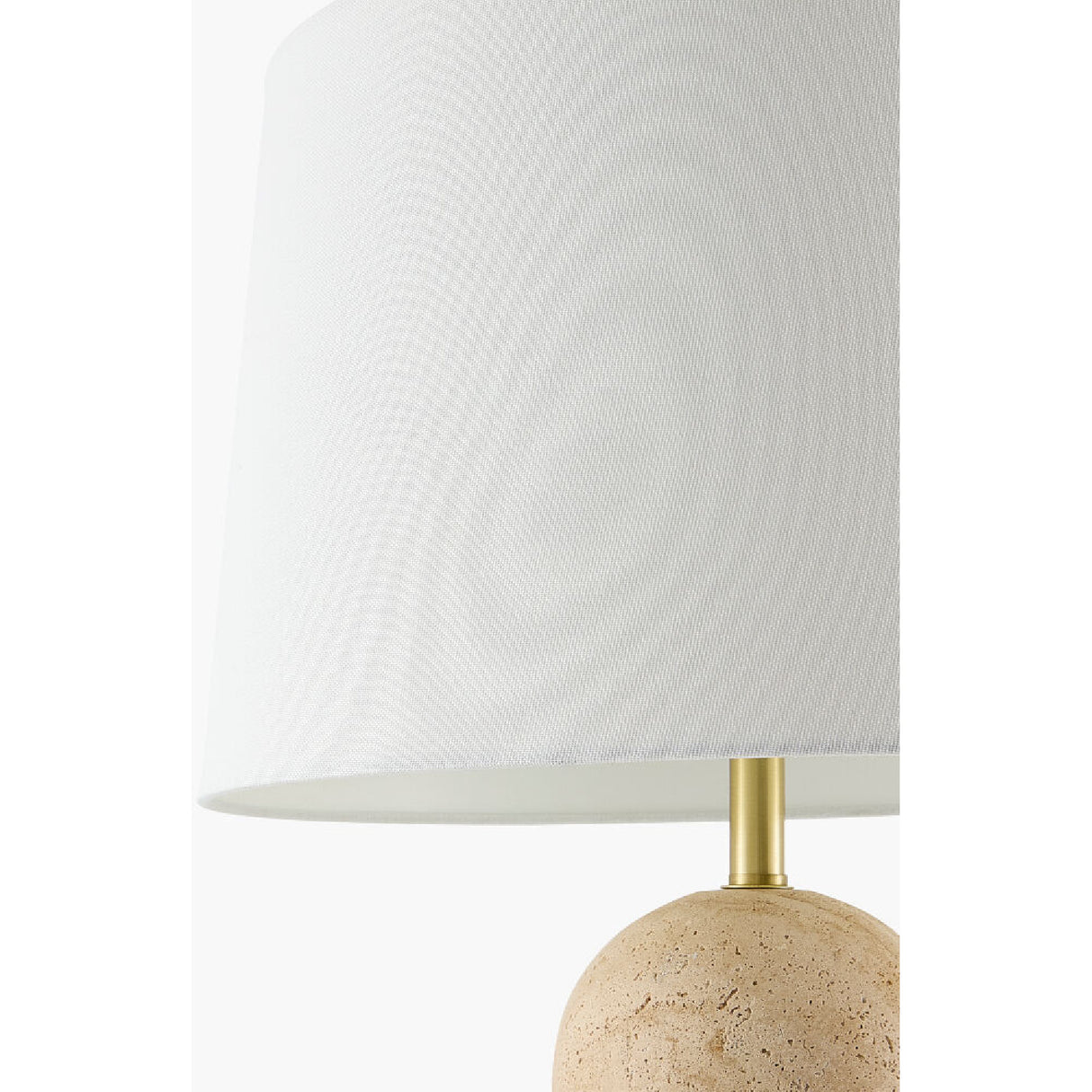 Modern European furniture - Drum Shade Travertine Table Lamp - www.oroa.com | Oroa.com