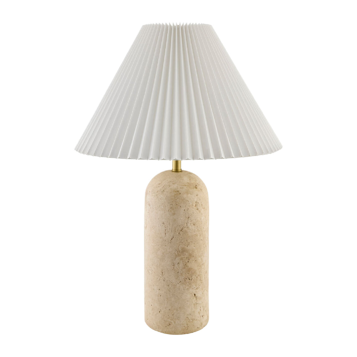 Modern European furniture - Empire Shade Travertine Table Lamp - www.oroa.com | Oroa.com