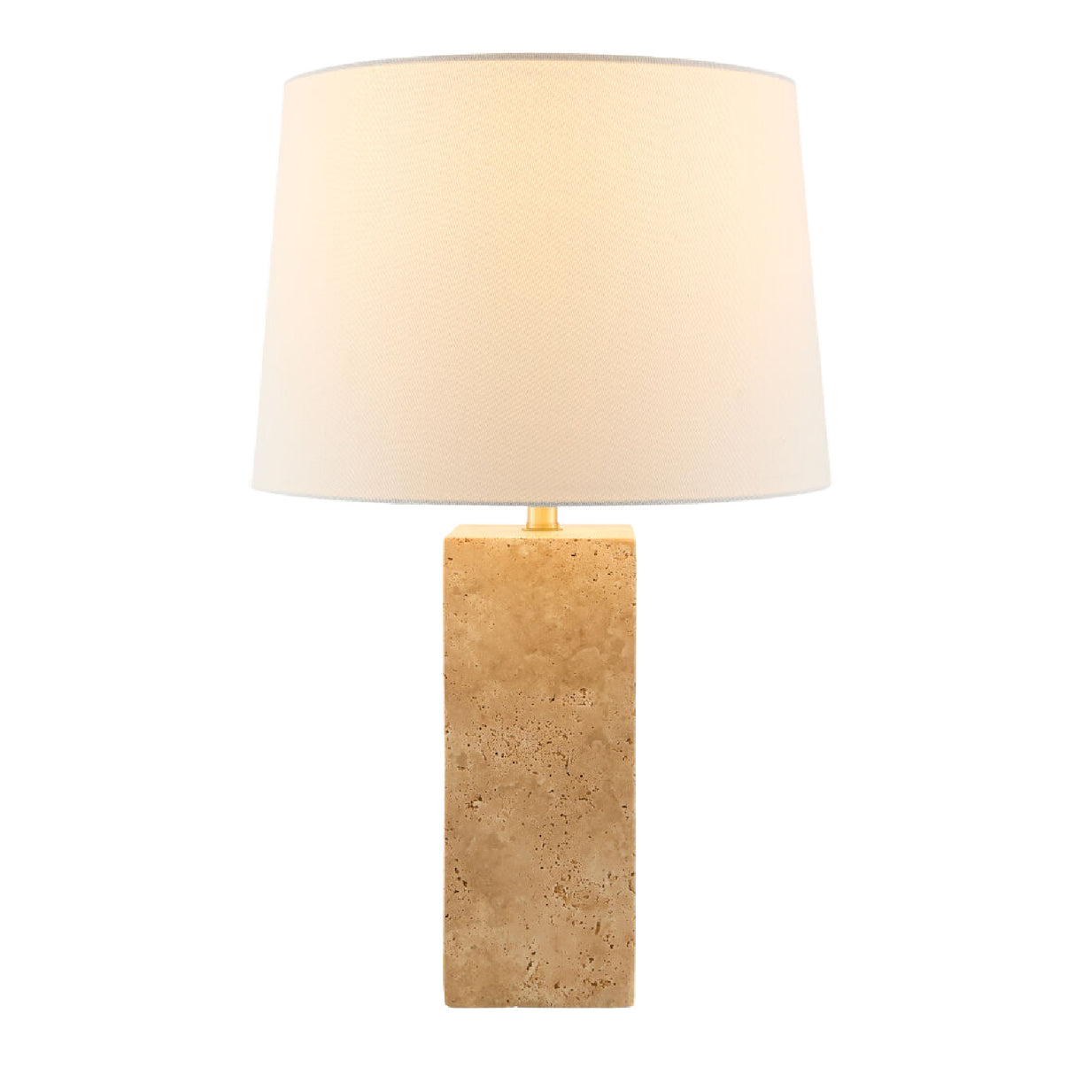 Modern European furniture - Square Travertine Table Lamp - www.oroa.com | Oroa.com