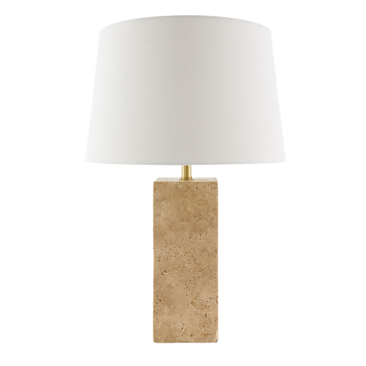 Modern European furniture - Square Travertine Table Lamp - www.oroa.com | Oroa.com