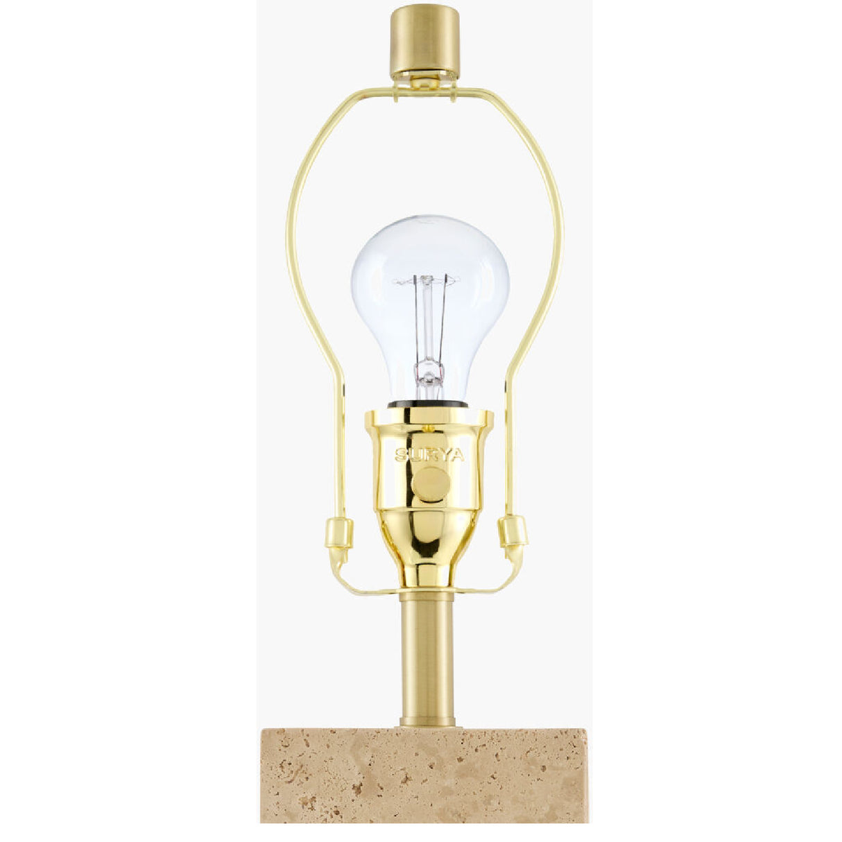 Modern European furniture - Square Travertine Table Lamp - www.oroa.com | Oroa.com