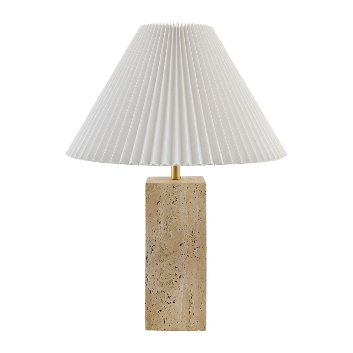 Modern European furniture - Square Travertine Empire Table Lamp - www.oroa.com | Oroa.com