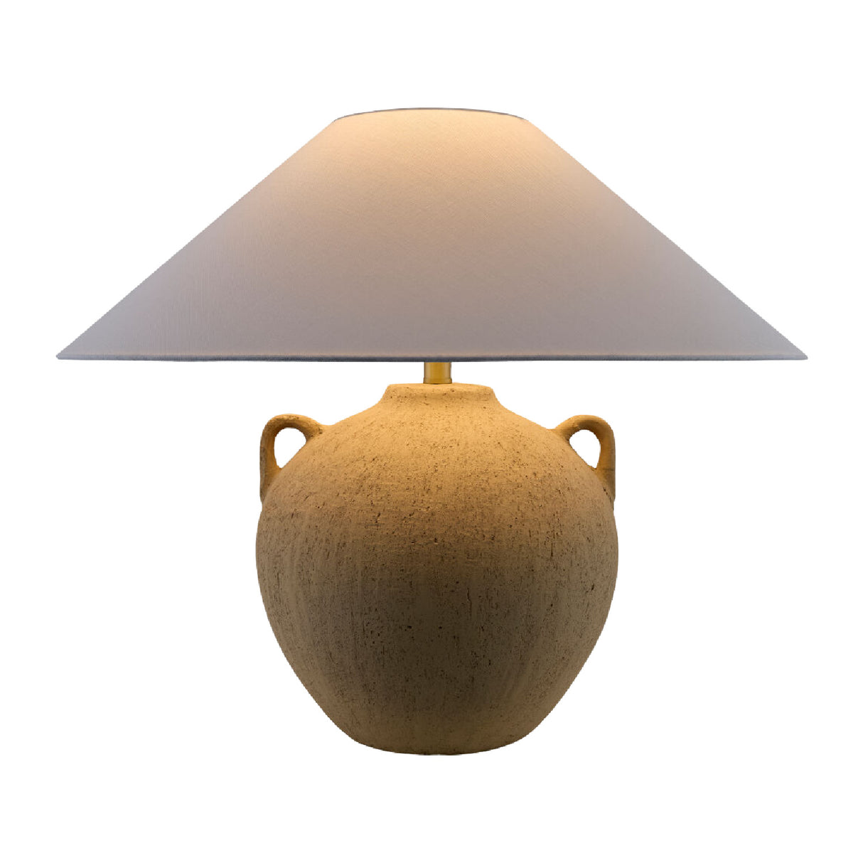 Brown Ceramic Linen Table Lamp | Oroa.com