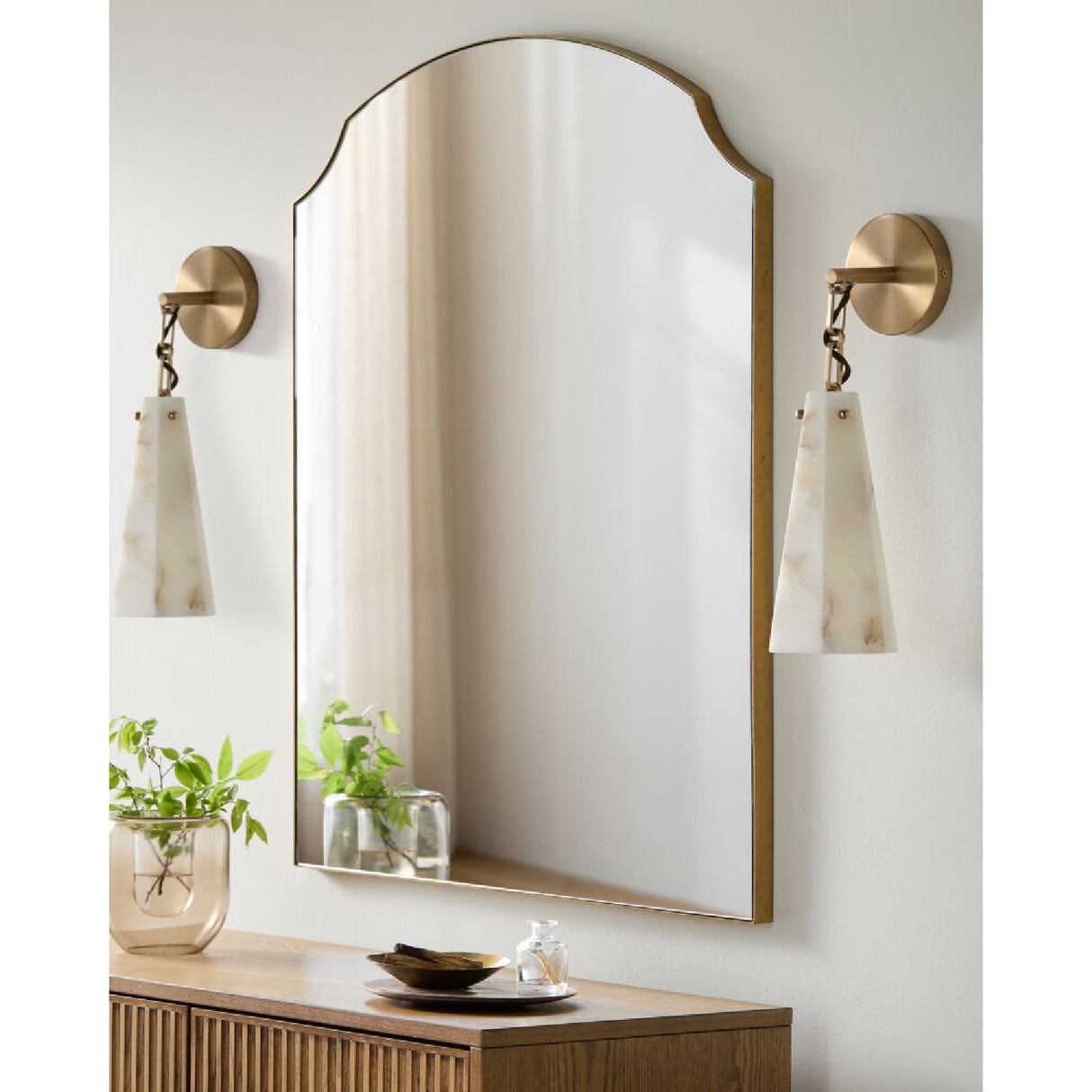 Modern European furniture - White Stone Wall Lamp - www.oroa.com | Oroa.com