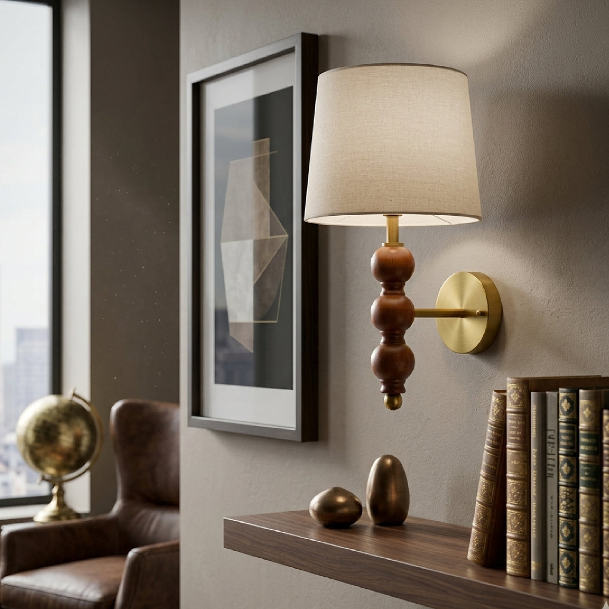 Modern European furniture - Linen Shade Wall Lamp - www.oroa.com | Oroa.com