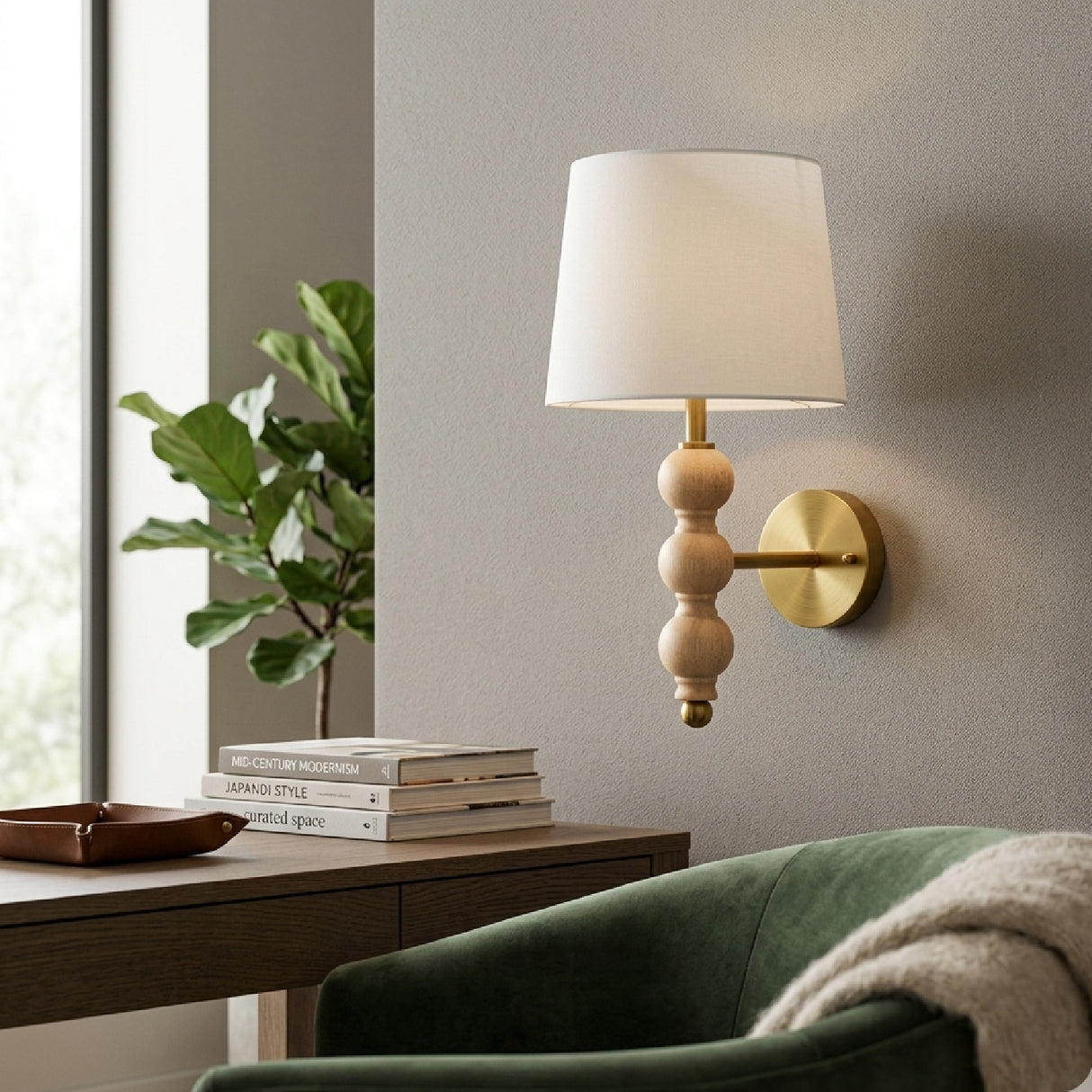 Modern European furniture - Linen Shade Wall Lamp - www.oroa.com | Oroa.com