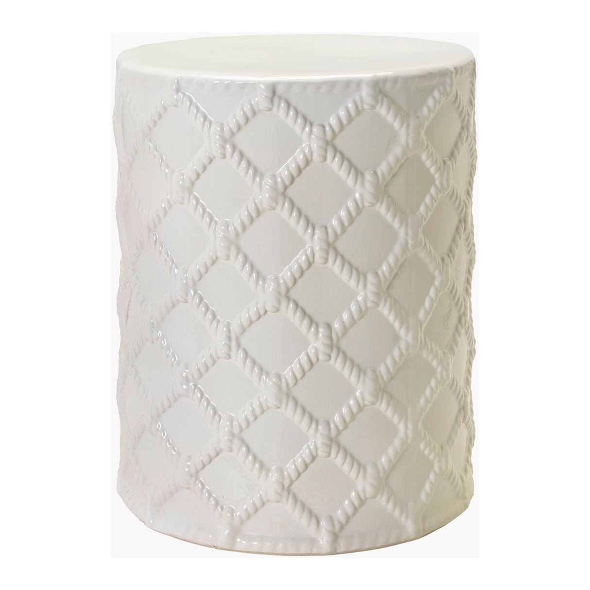 Lattice Patterned Ceramic Garden Stool | Oroa.com