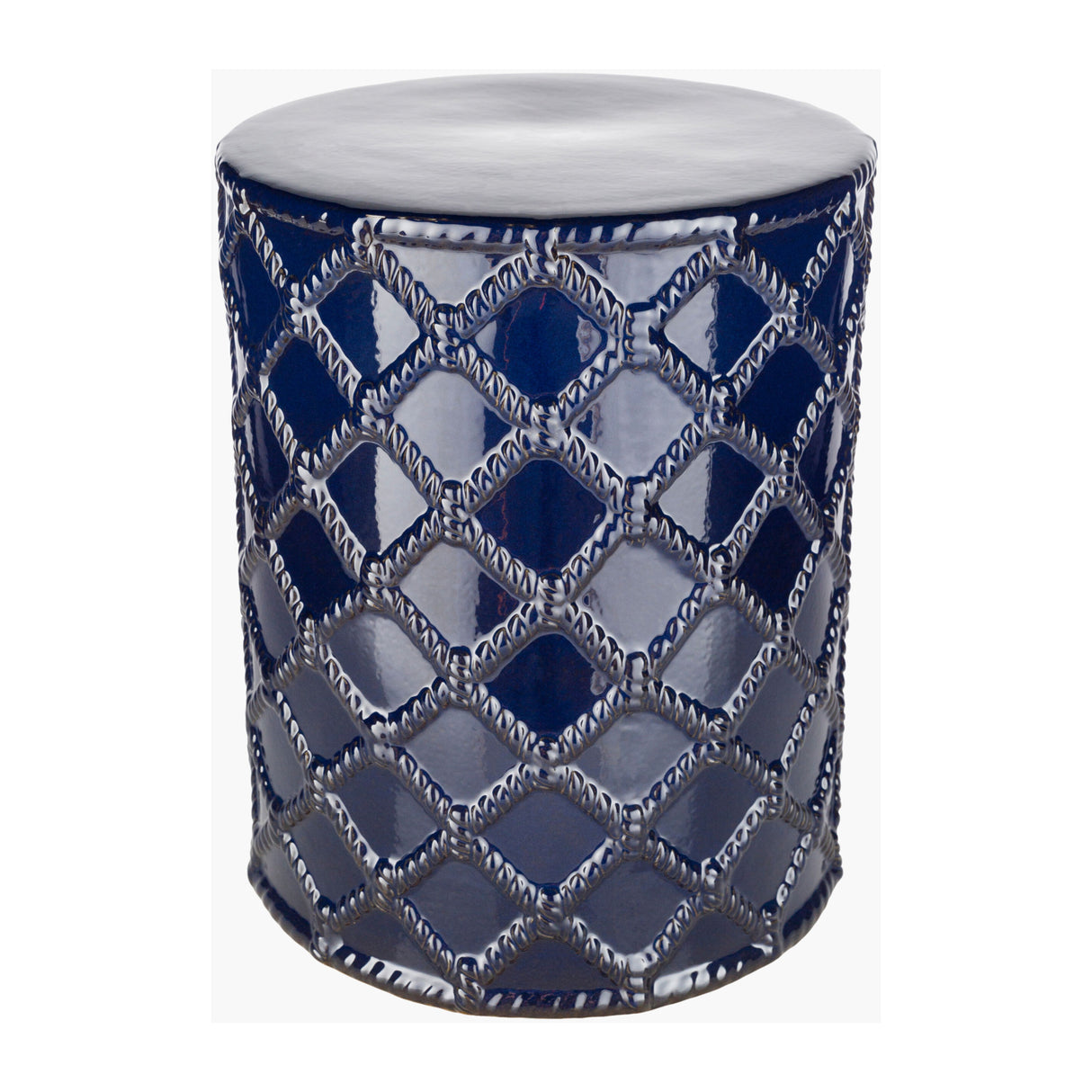 Lattice Patterned Ceramic Garden Stool | Oroa.com