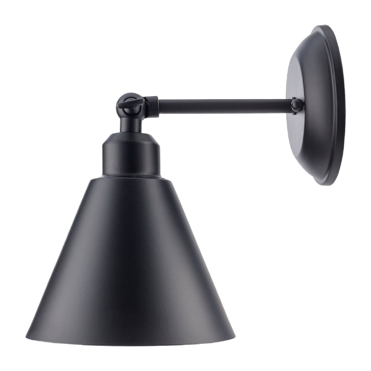 Modern European furniture - Black Conical Metal Wall Lamp - www.oroa.com | Oroa.com