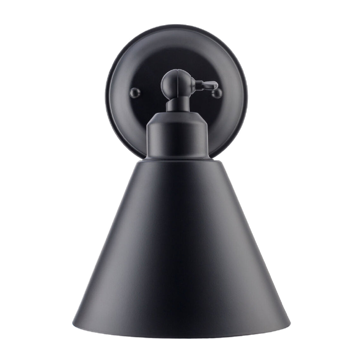 Modern European furniture - Black Conical Metal Wall Lamp - www.oroa.com | Oroa.com