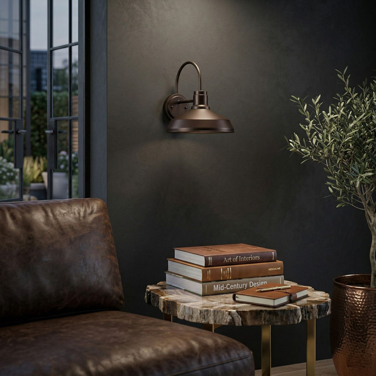 Modern European furniture - Outdoor Black Metal Wall Lamp - www.oroa.com | Oroa.com