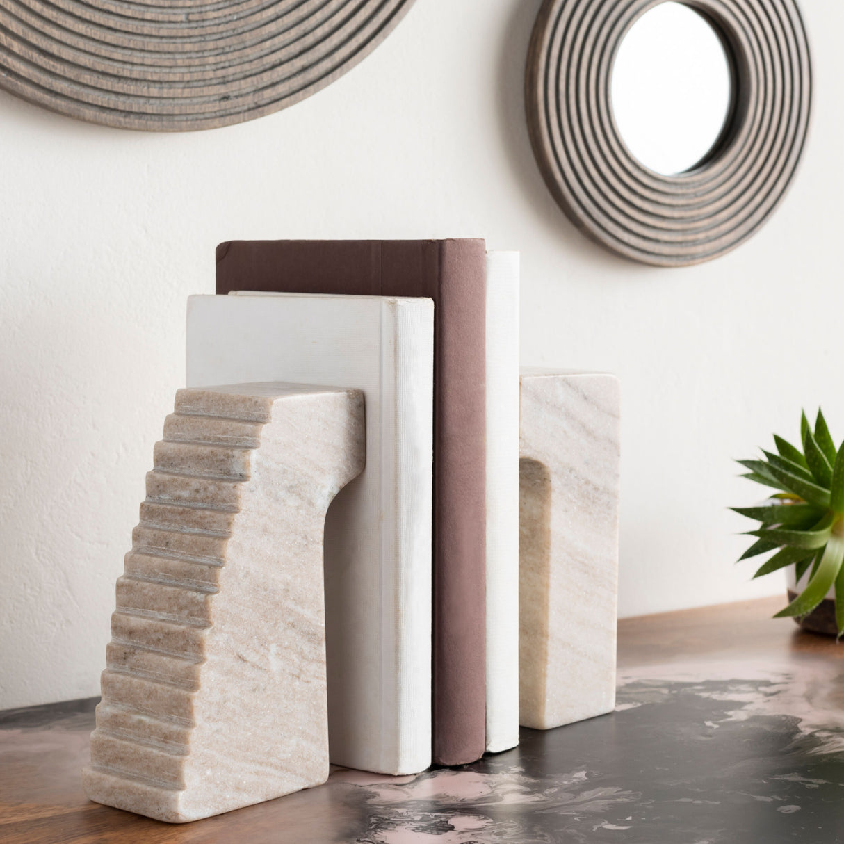 Modern European furniture - Natural Stone Bookend - www.oroa.com | Oroa.com