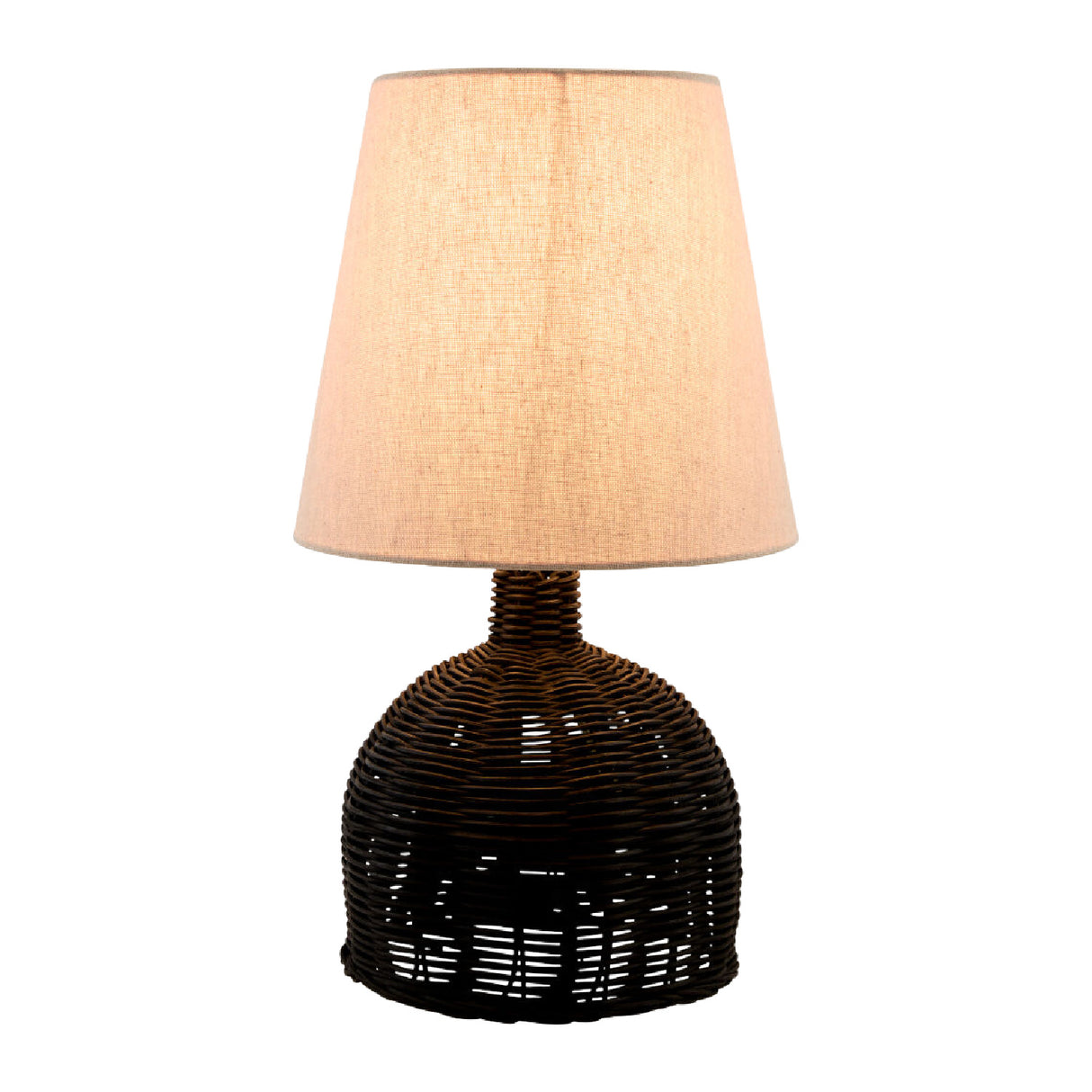 Brown Rattan Base Table Lamp | Oroa.com