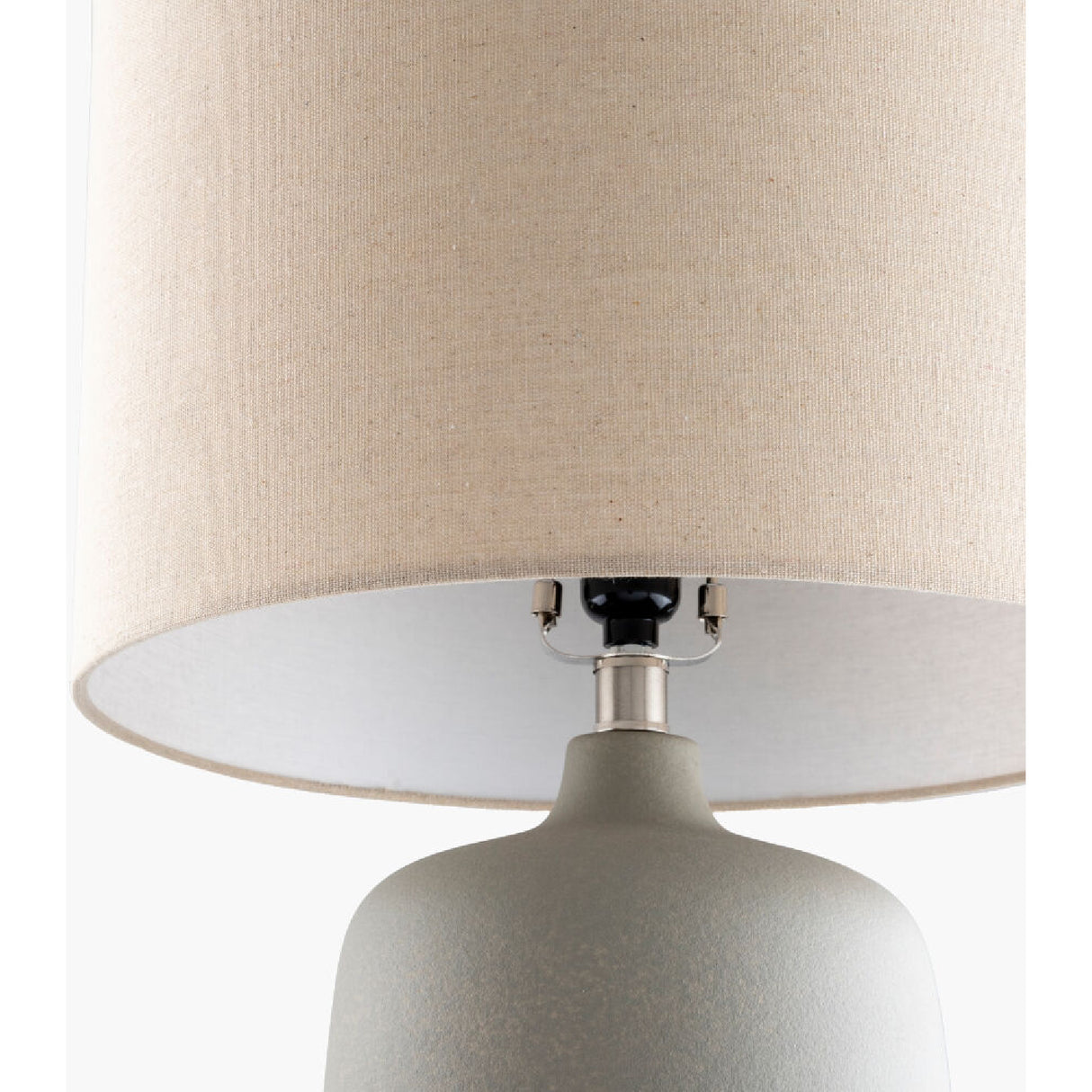 Ceramic Beige Linen Table Lamp | Oroa.com