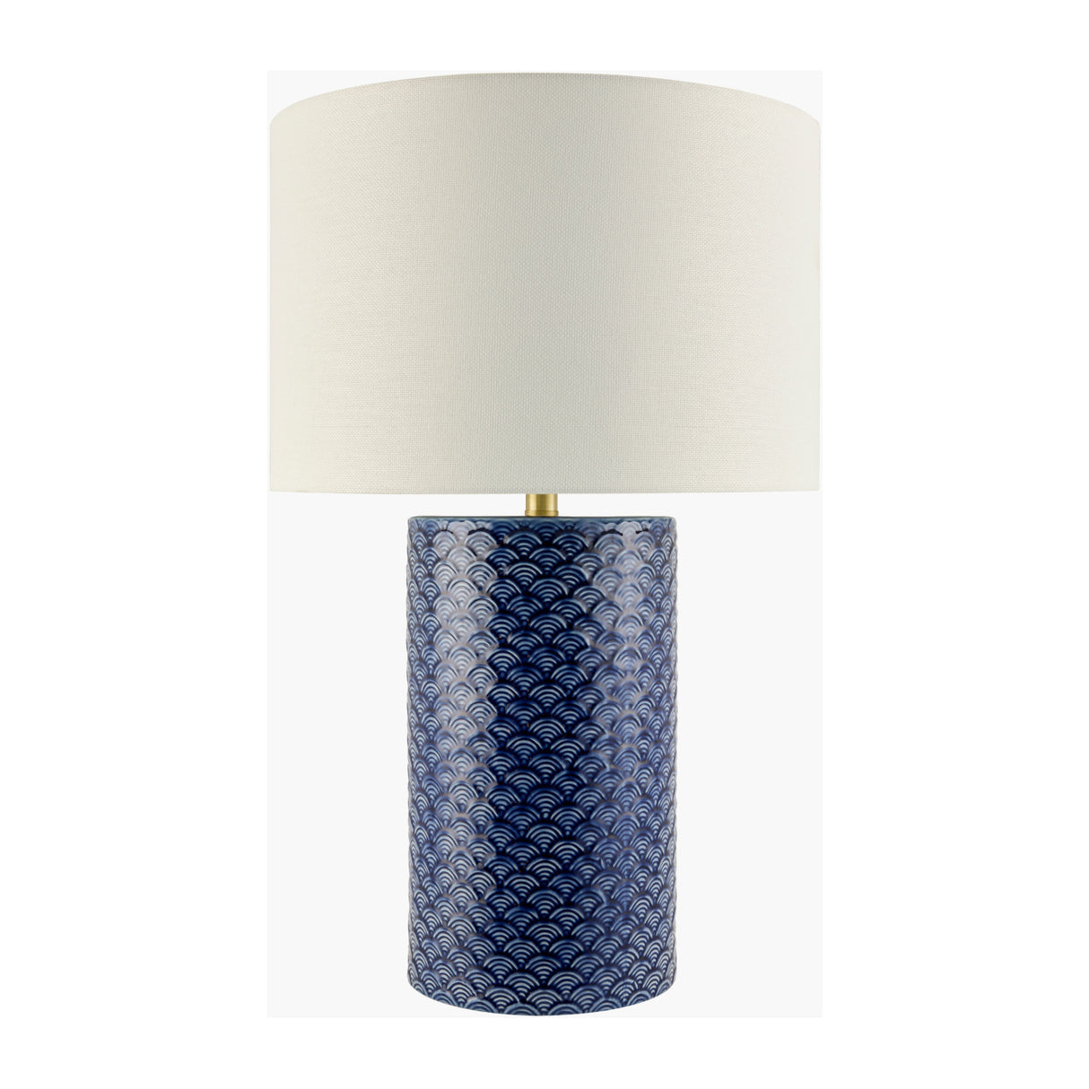 Hand-painted Blue Ceramic Table Lamp | Oroa.com