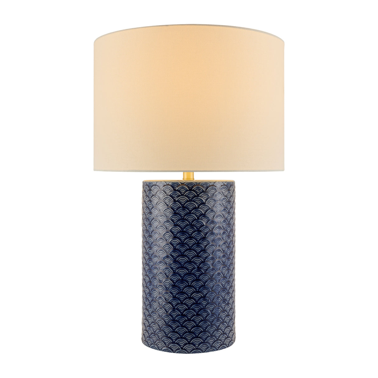 Hand-painted Blue Ceramic Table Lamp | Oroa.com
