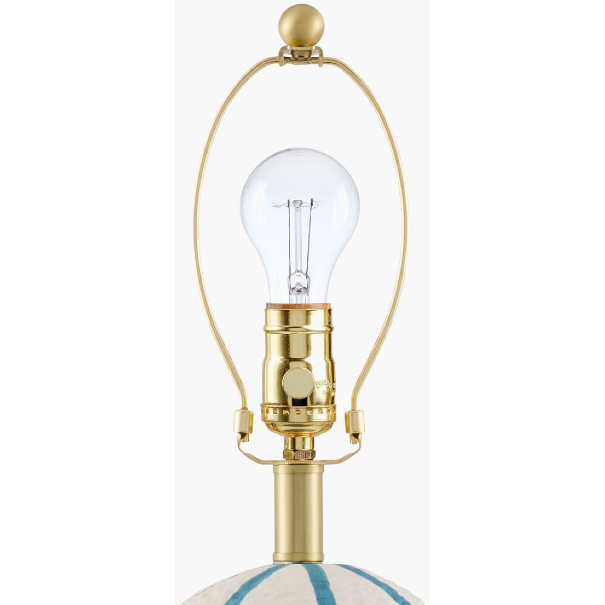 Vertical Lined Ceramic Table Lamp | Oroa.com