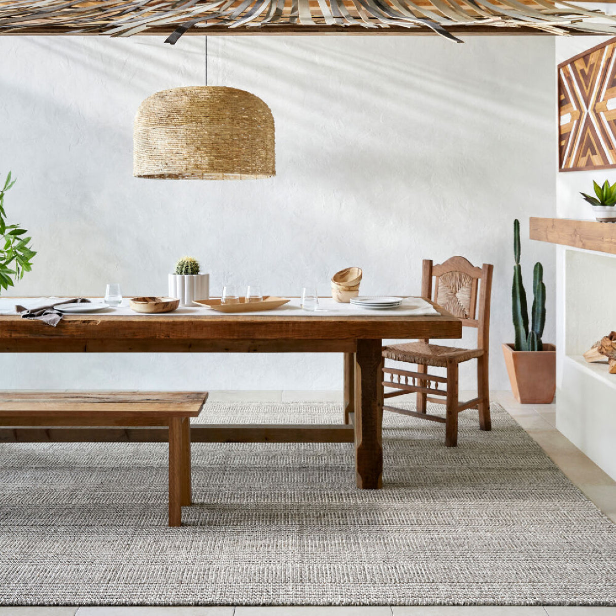 Modern furniture - Hand-Loomed Gray Yarn Carpet - www.oroa.com | Oroa.com