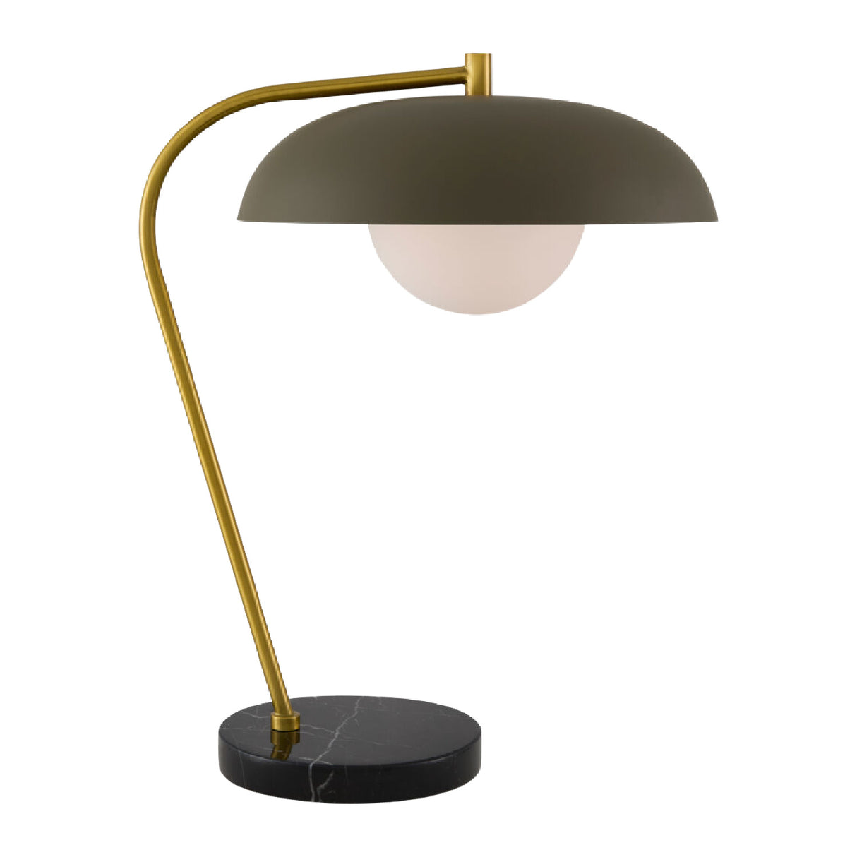 Glass Shade Sloped Table Lamp | Oroa.com