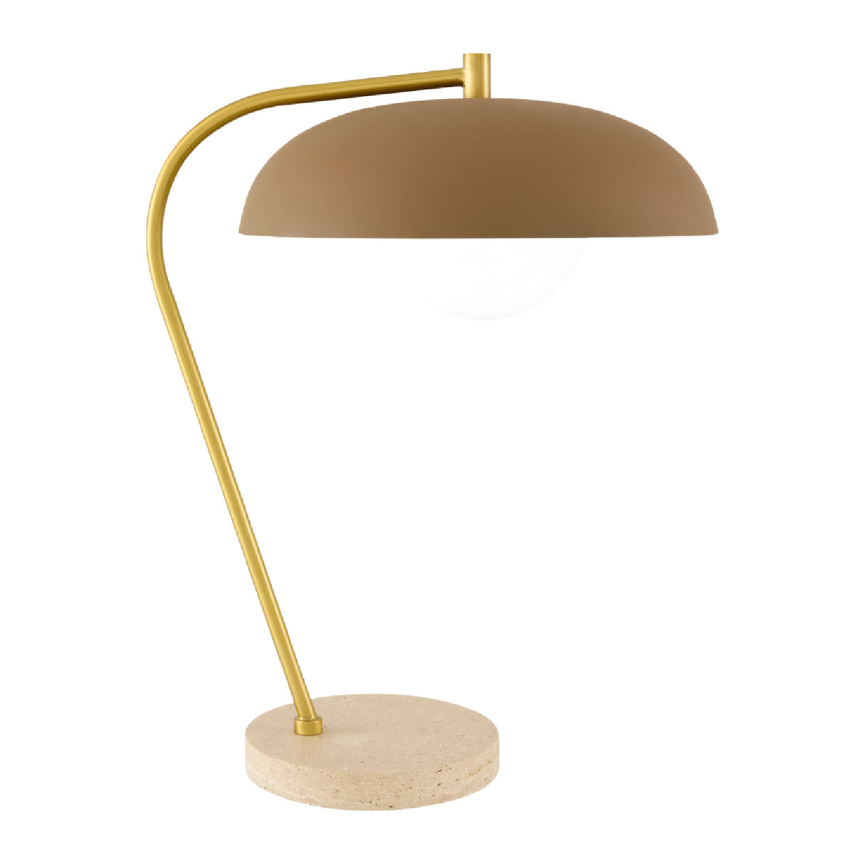 Glass Shade Sloped Table Lamp | Oroa.com