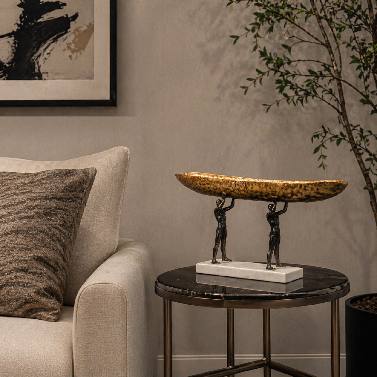 Modern furniture - Sculptured Iron Decorative Bow - www.oroa.com | Oroa.com