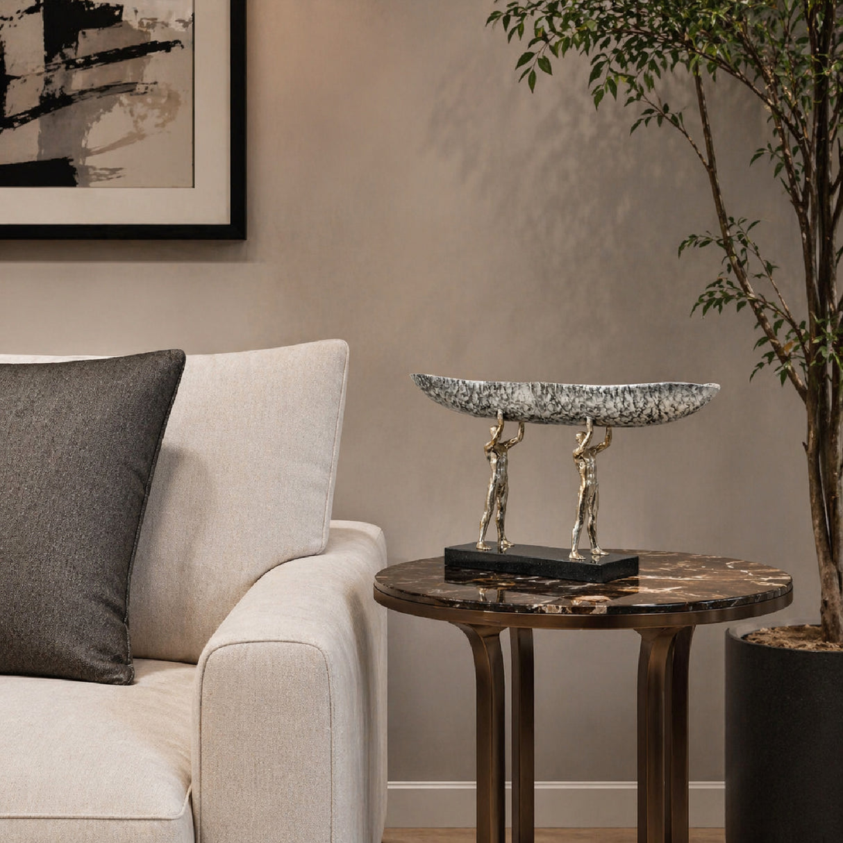 Modern furniture - Sculptured Iron Decorative Bow - www.oroa.com | Oroa.com
