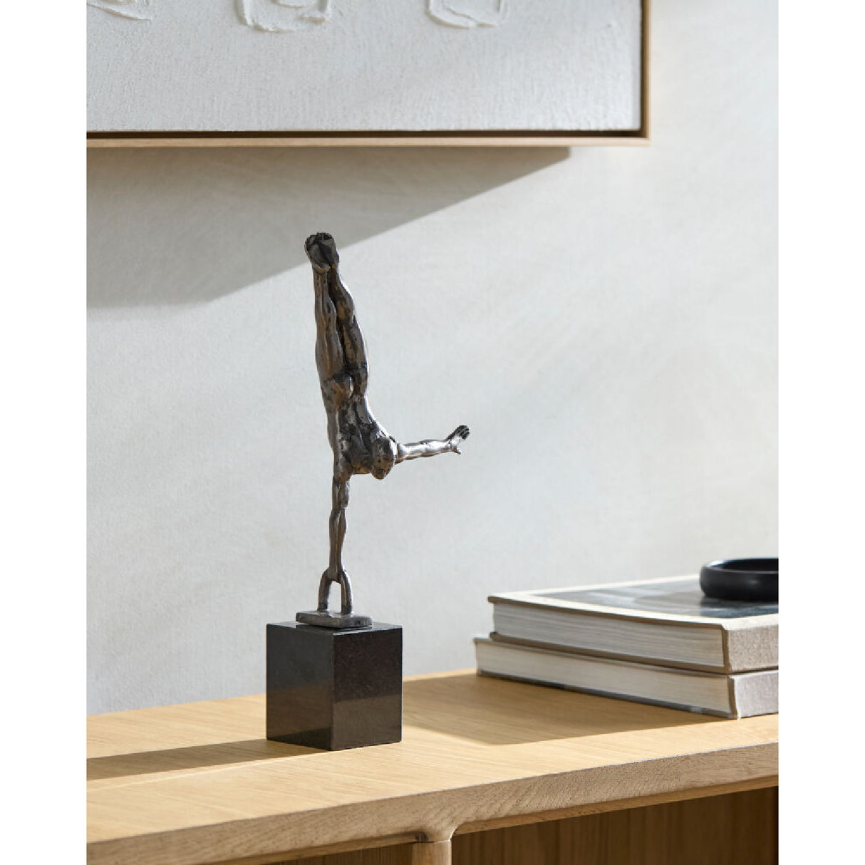 Modern European furniture - Antiqued Iron Handstand Sculpture - www.oroa.com | Oroa.com