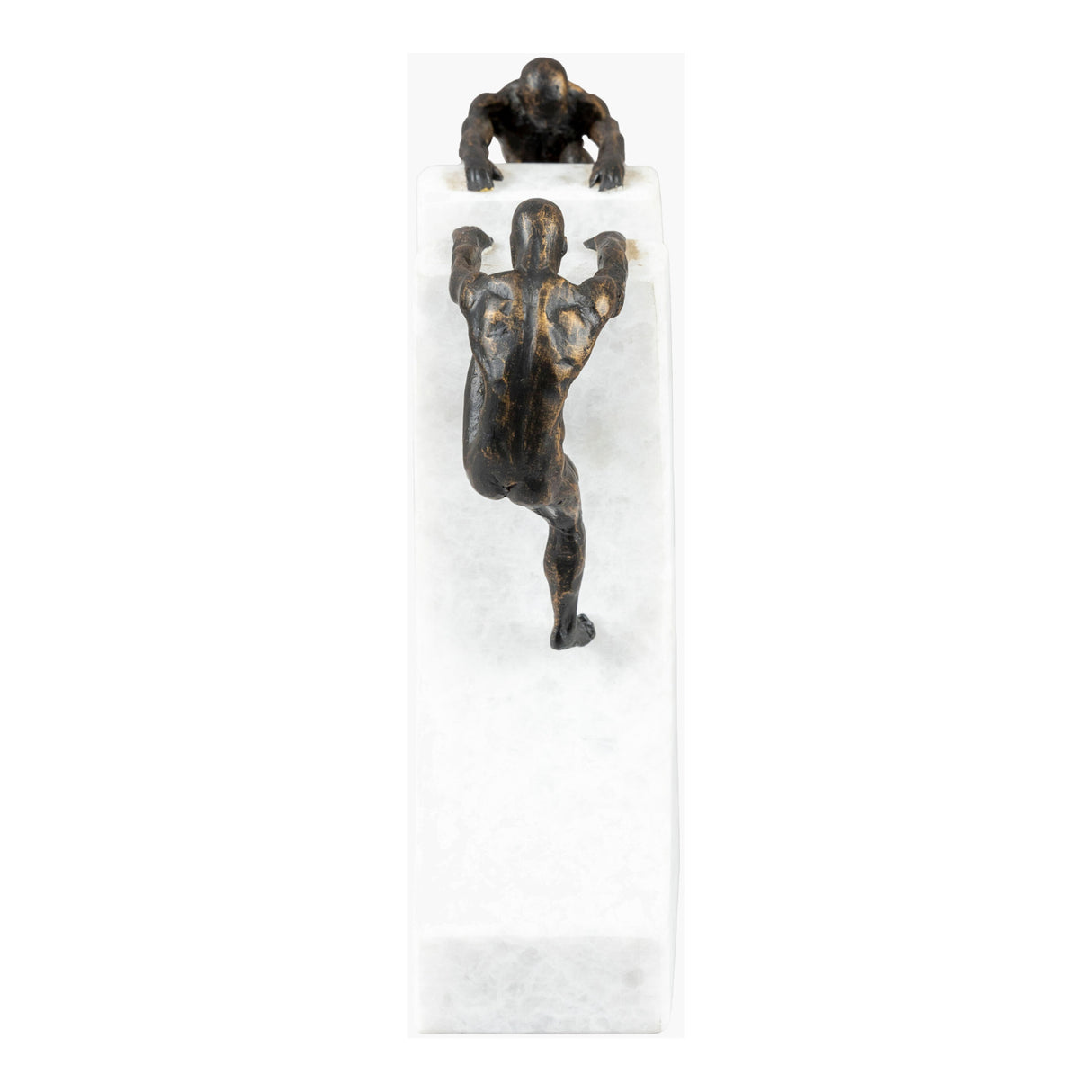 Modern European furniture - Marble & Bronze Bookend Set (2) - www.oroa.com | Oroa.com
