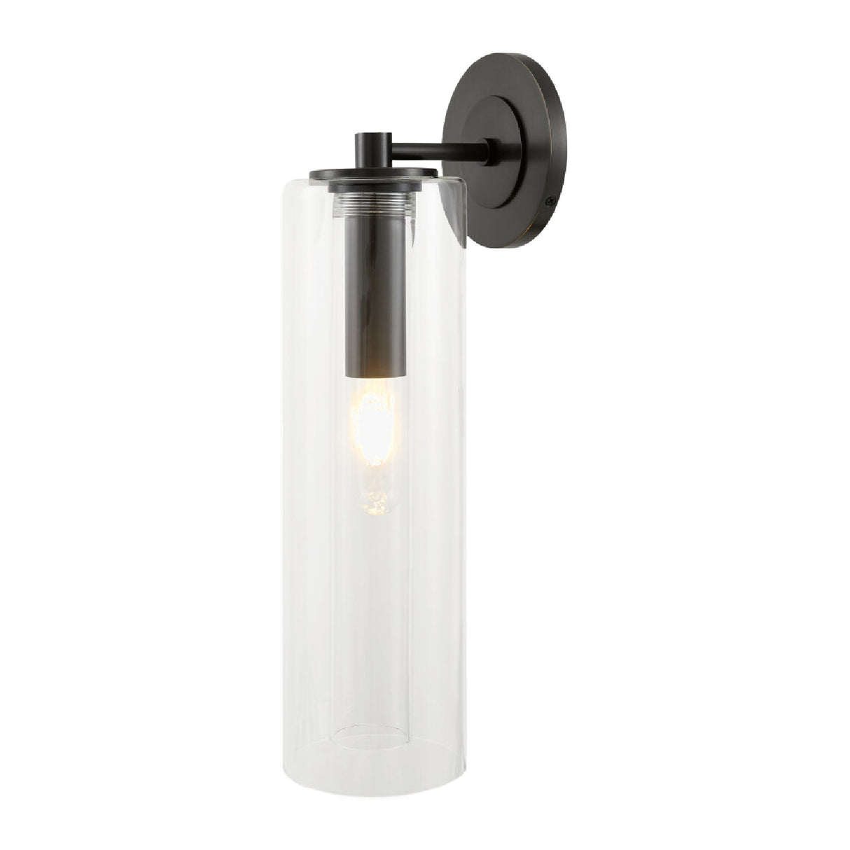 Modern European furniture - Tubular Clear Glass Wall Lamp - www.oroa.com | Oroa.com