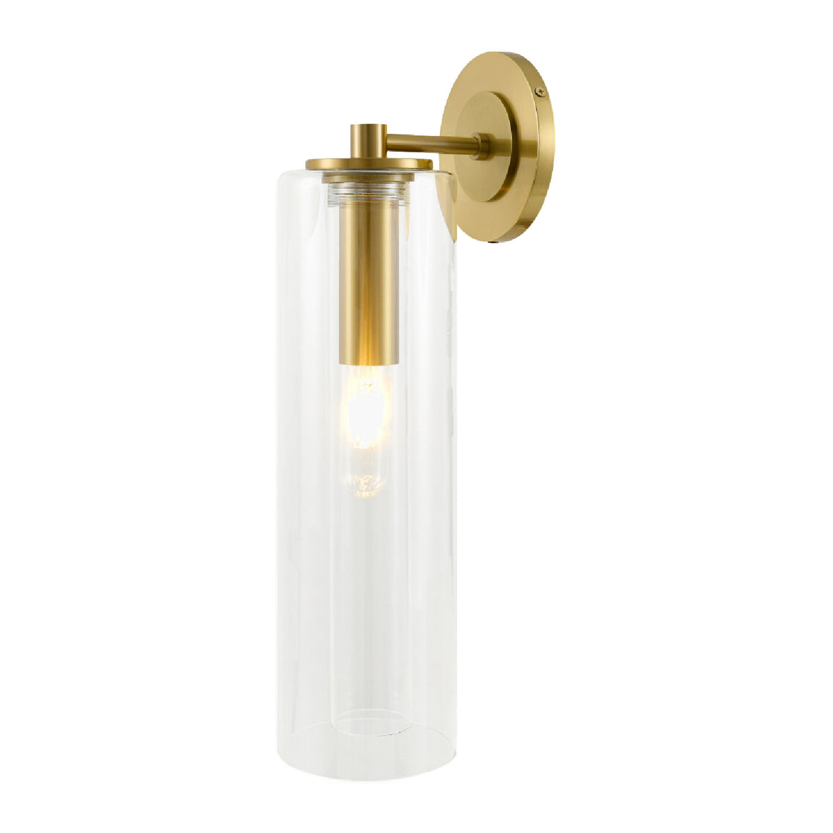 Modern European furniture - Tubular Clear Glass Wall Lamp - www.oroa.com | Oroa.com