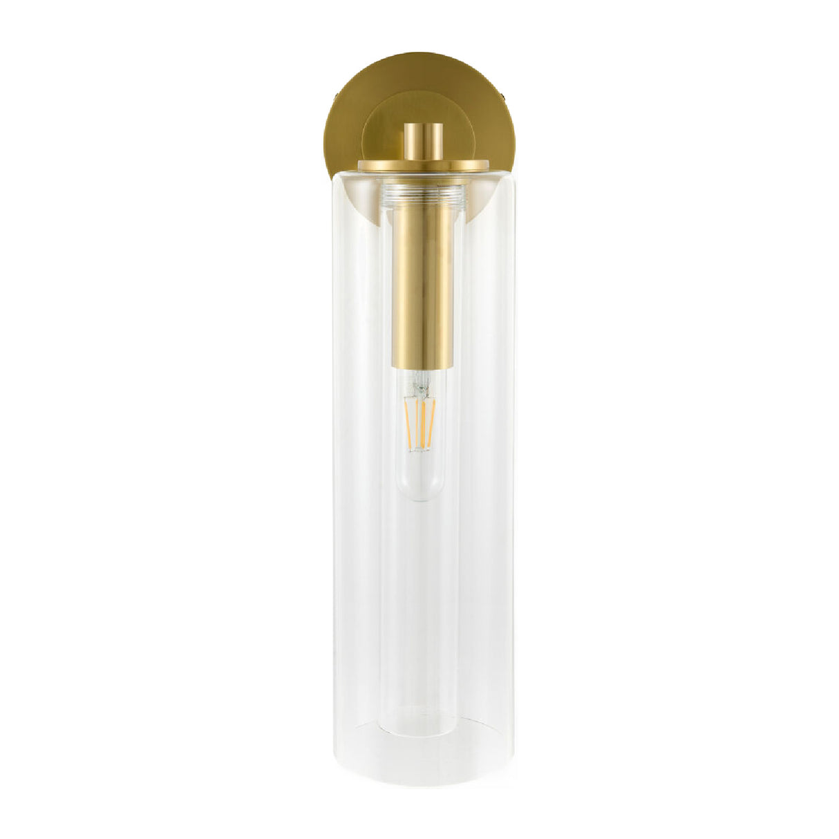 Modern European furniture - Tubular Clear Glass Wall Lamp - www.oroa.com | Oroa.com