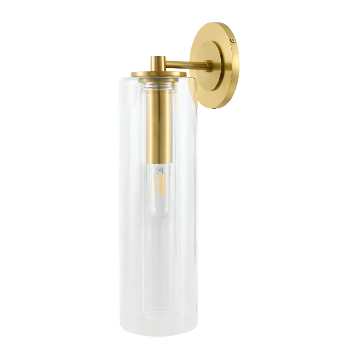 Modern European furniture - Tubular Clear Glass Wall Lamp - www.oroa.com | Oroa.com