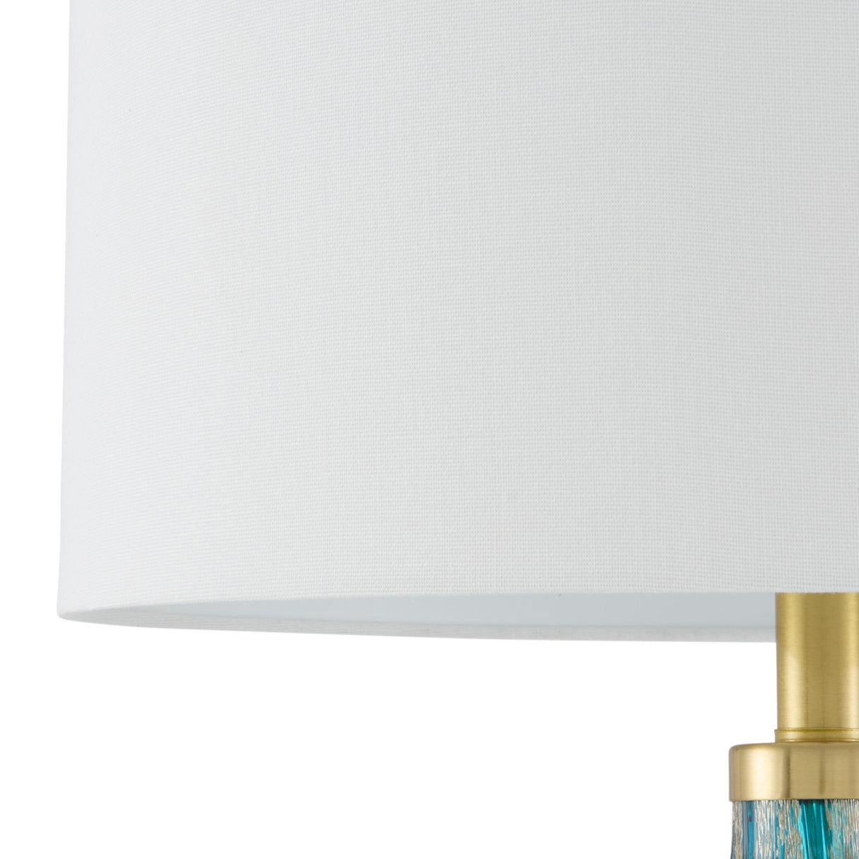 Hand-painted Blue Glass Table Lamp | Oroa.com