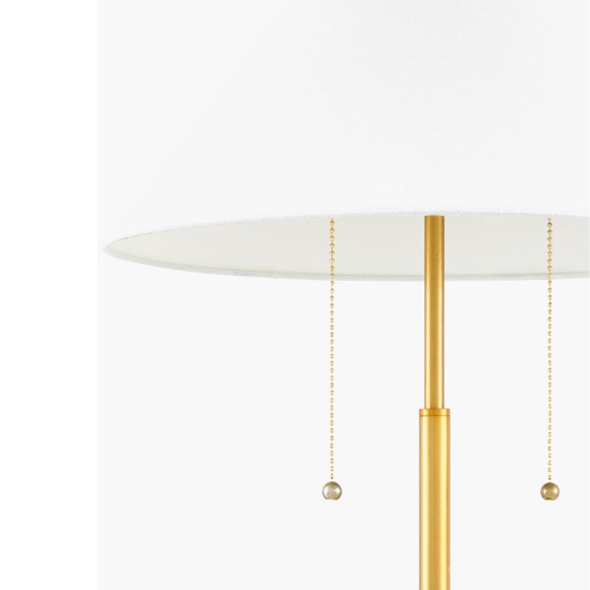 Modern European furniture - White Linen Gold Table Lamp - www.oroa.com | Oroa.com