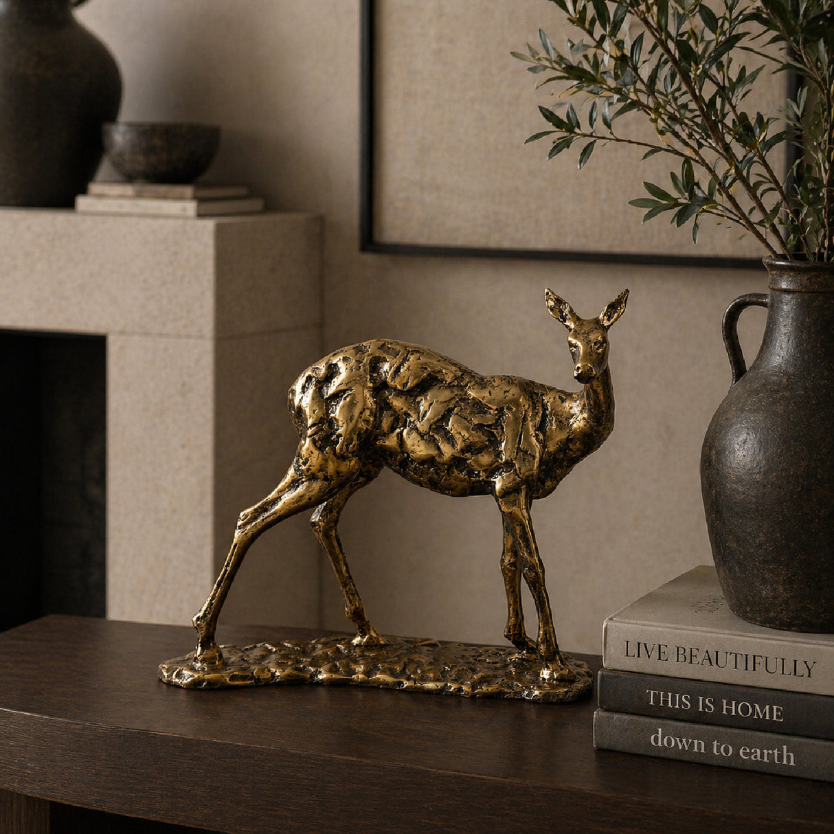 Modern European furniture - Antiqued Iron Decorative Sculpture - www.oroa.com | Oroa.com