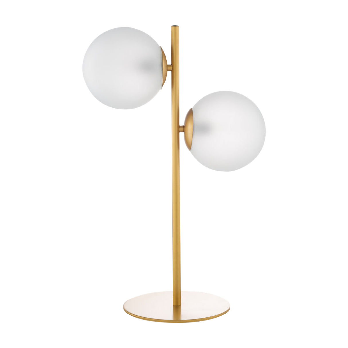 Modern European furniture - Dual White Glass Table Lamp - www.oroa.com | Oroa.com