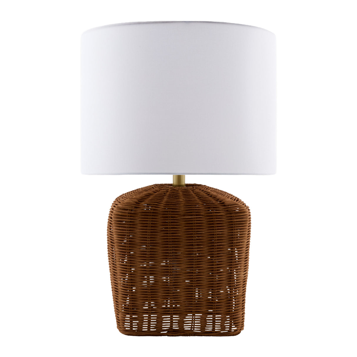 Modern European furniture - Rattan Base Linen Table Lamp - www.oroa.com | Oroa.com