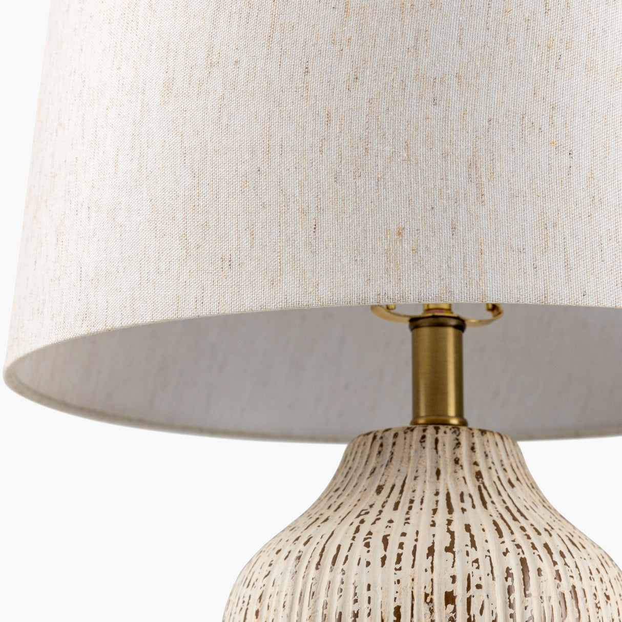 Modern European furniture - Rustic White Ceramic Table Lamp - www.oroa.com | Oroa.com