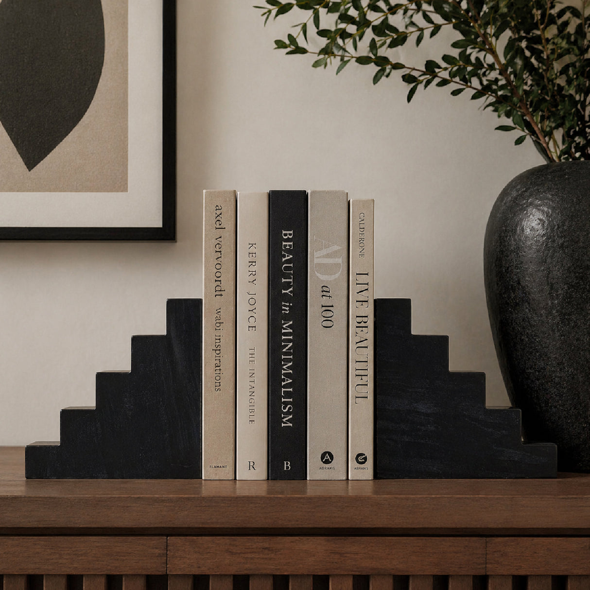 Modern European furniture - Marble Stairs Bookends (2) - www.oroa.com | Oroa.com