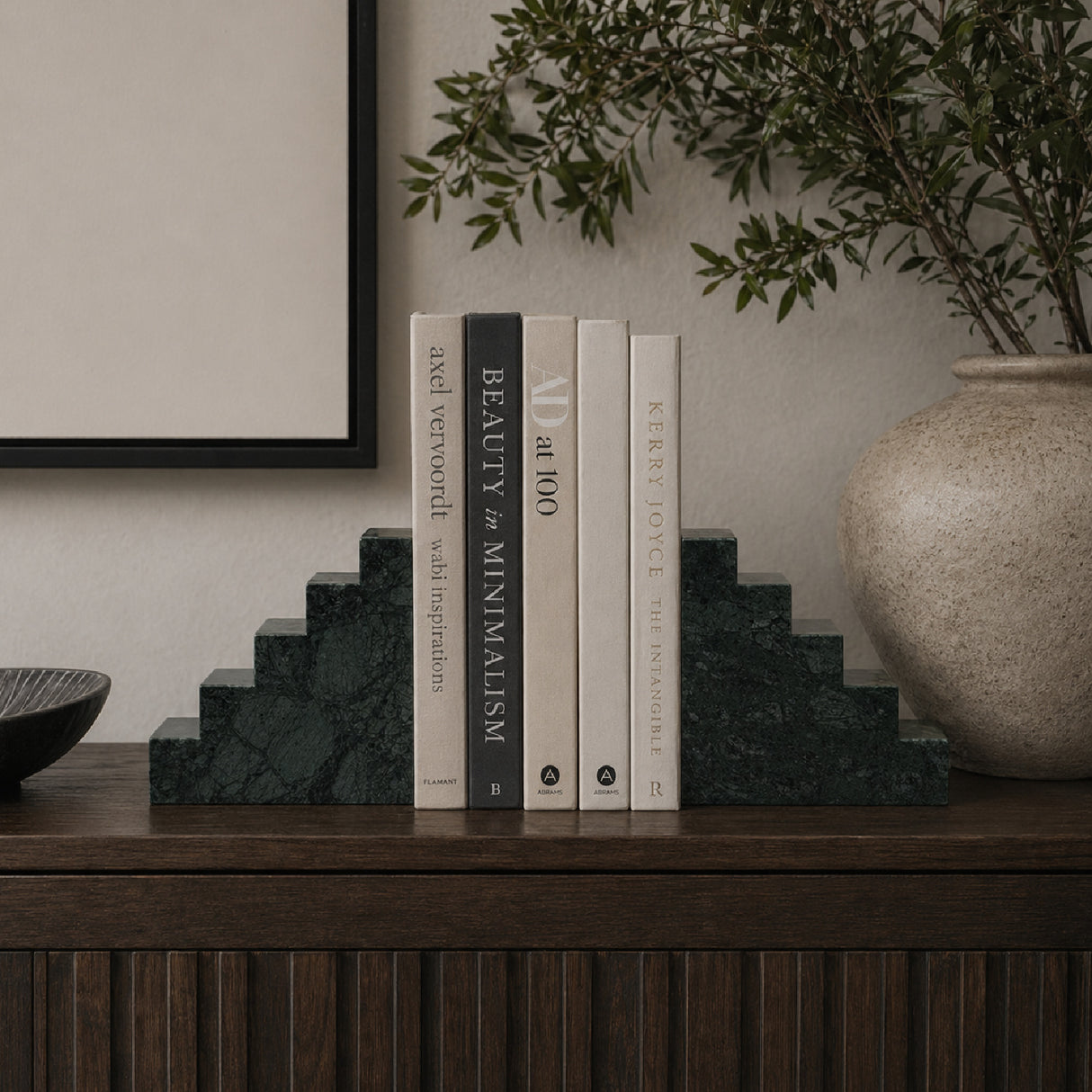 Modern European furniture - Marble Stairs Bookends (2) - www.oroa.com | Oroa.com