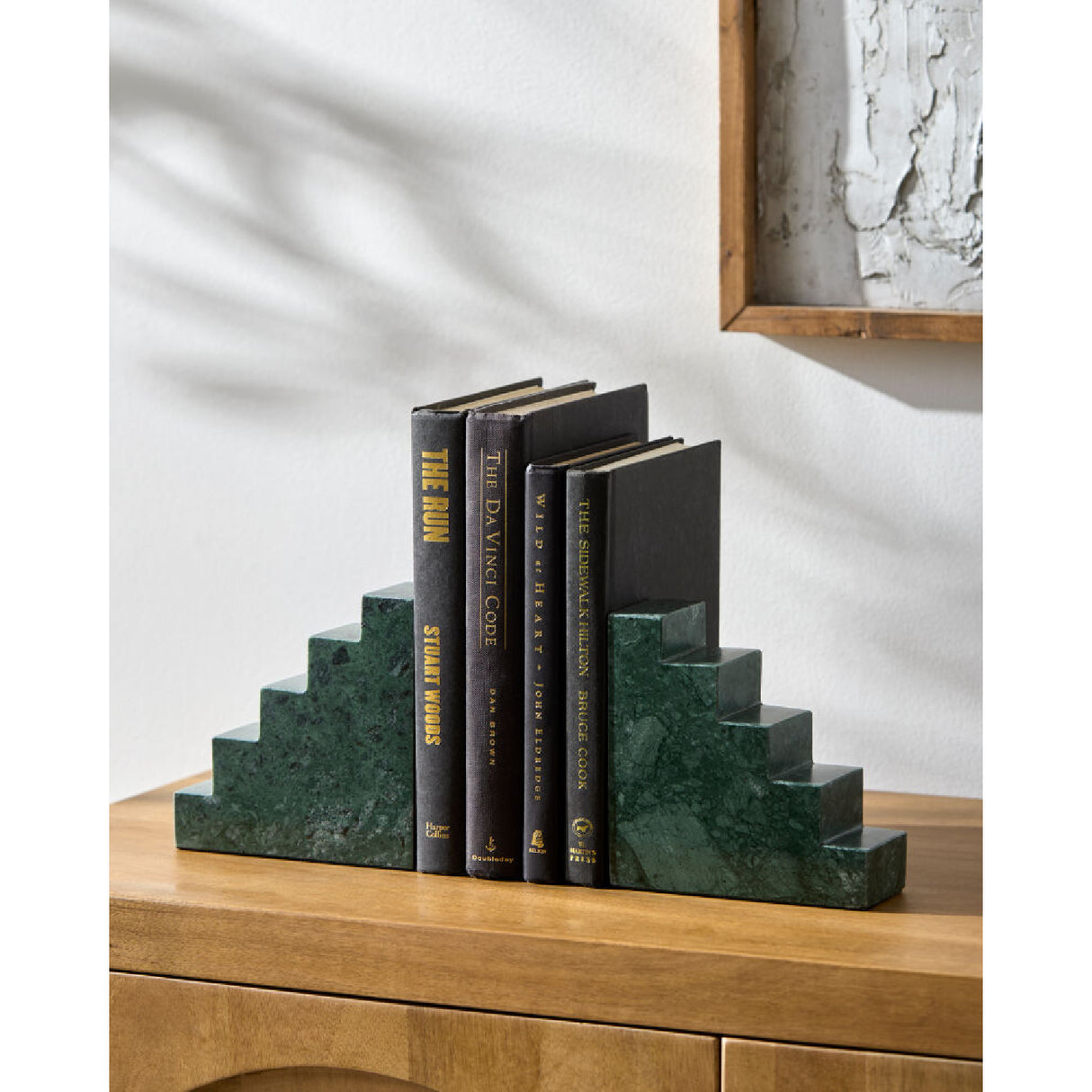 Modern European furniture - Marble Stairs Bookends (2) - www.oroa.com | Oroa.com